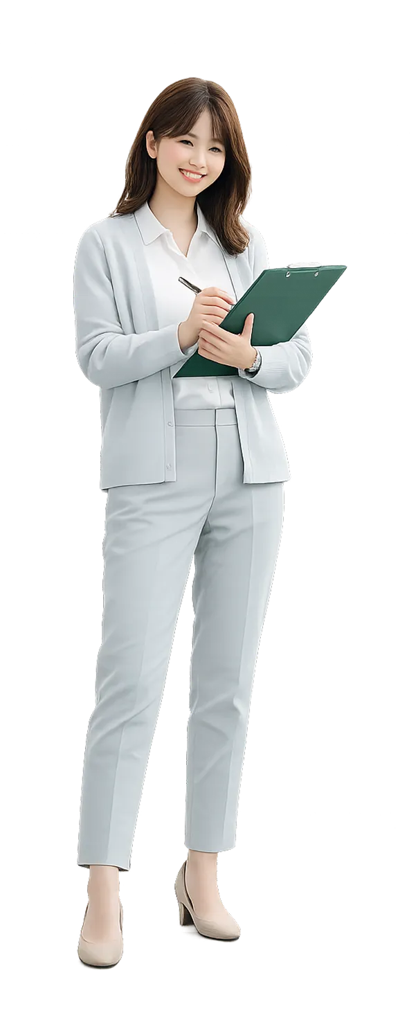 田中さんのシルエット